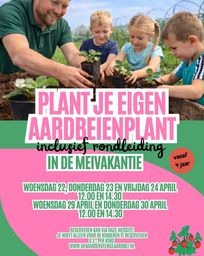 Plant je eigen aardbeienplant